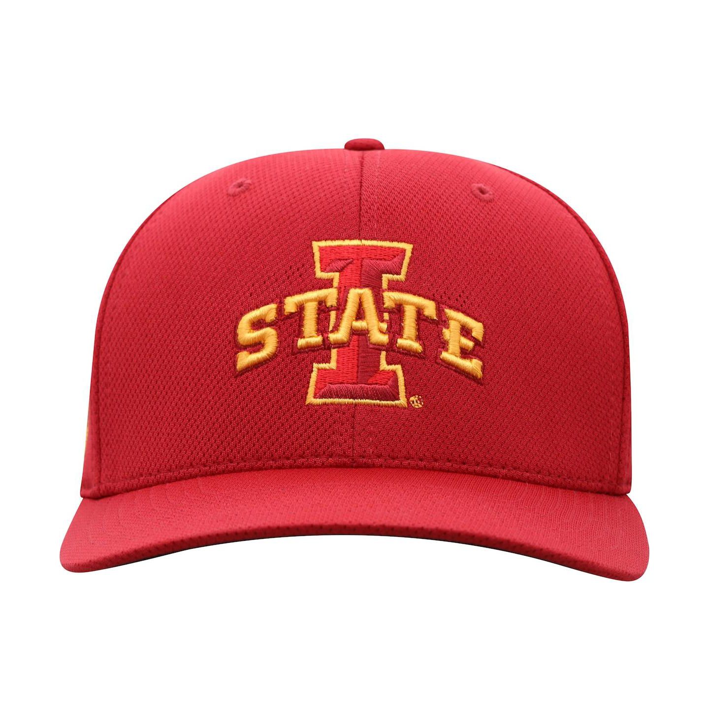 Мужская кепка Top of the World Cardinal Iowa State Cyclones Reflex Logo Flex Hat — фото 3