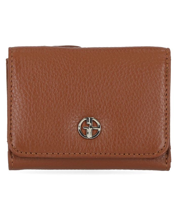 🆕 Roundtree & Yorke Tan Leather Trifold Wallet in logo'd Giftable Tin