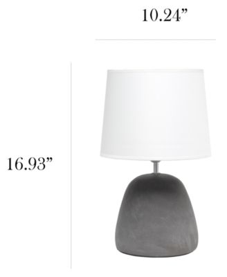 Round Concrete Table Lamp