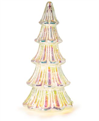 Holiday Lane - Pastel Prism Lighted Christmas Tree Figurine