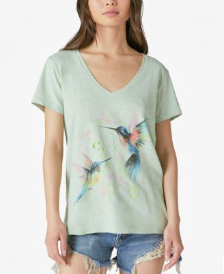 Lucky Brand - Women's Cotton Hummingbird T-Shirt
