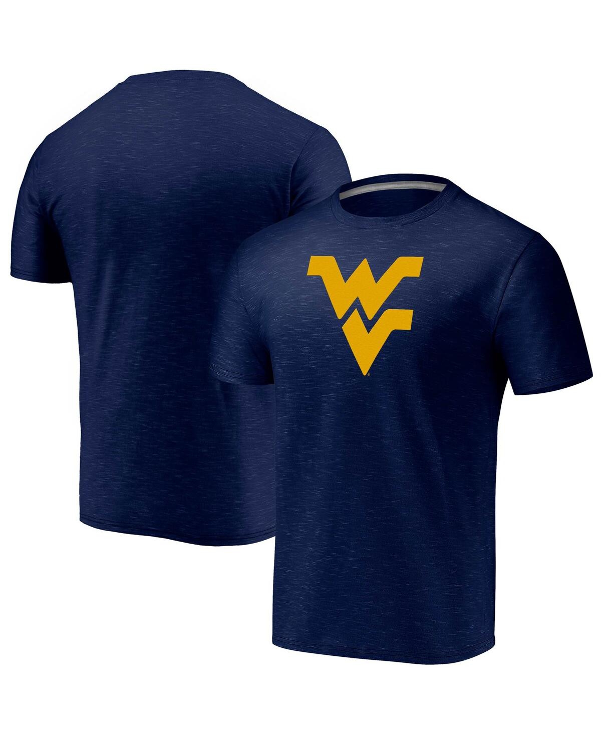 Fanatics Men's  Branded Navy West Virginia Mountaineers Classic Primary Logo Space-dye T-shirt In Navy