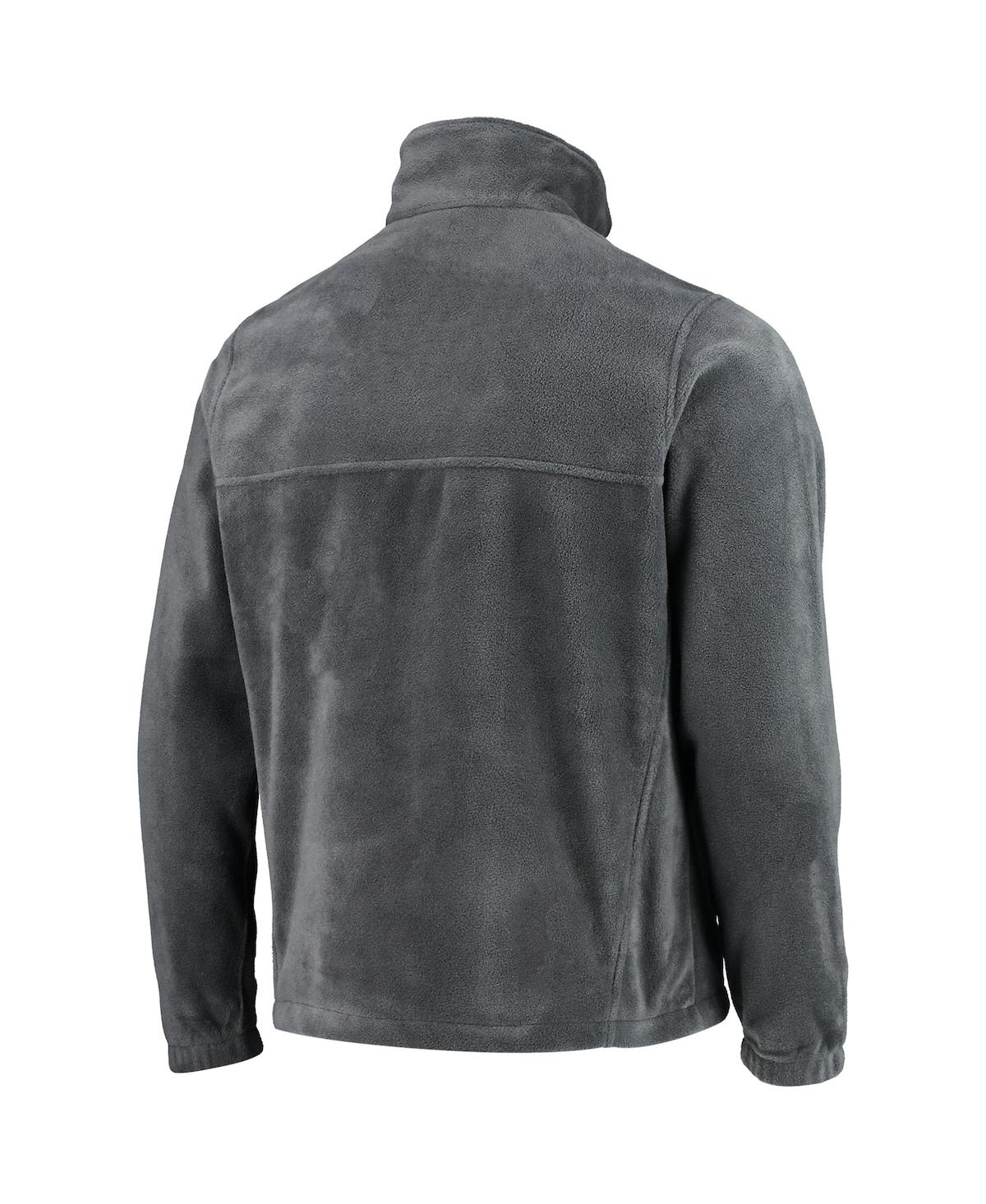 Shop Columbia Men's  Brooklyn Nets Heathered Charcoal Flanker Full-zip Jacket