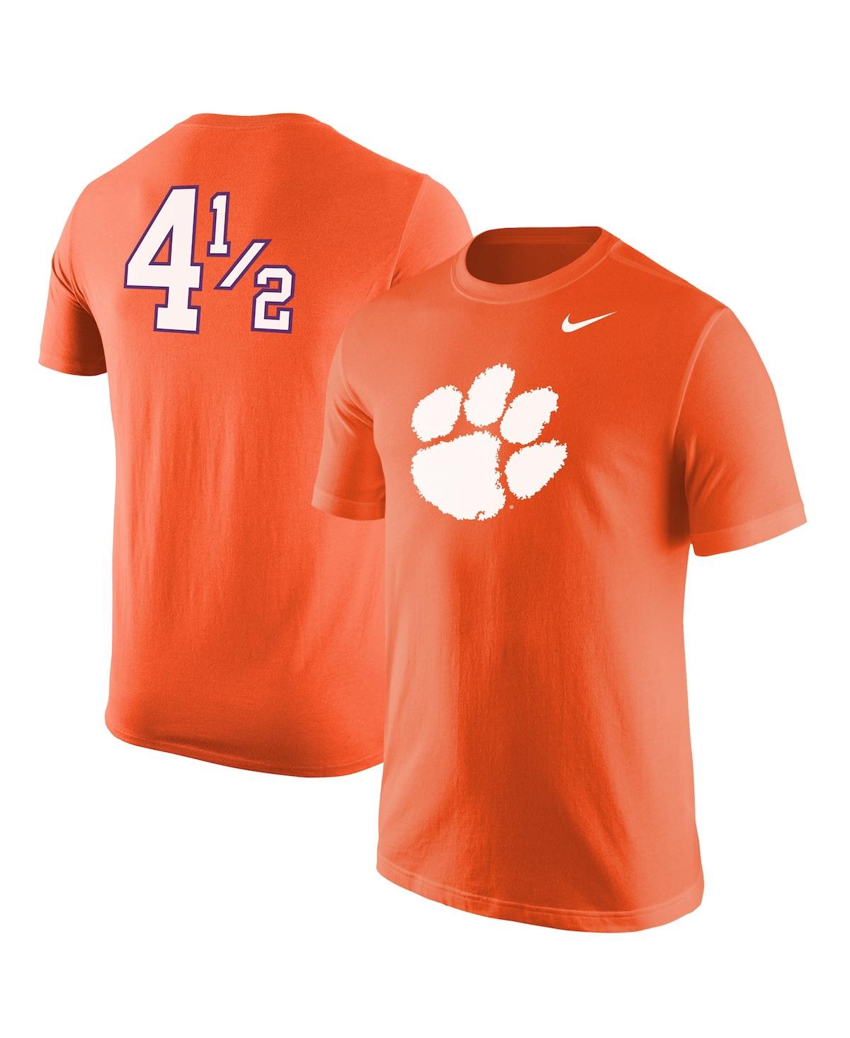 Nike Men's  Orange Clemson Tigers Disney+ 4aâ½ Player T-shirt