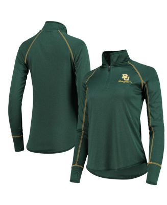 Women's Colosseum Green Baylor Bears Stingray Raglan Quarter-Zip Top ...