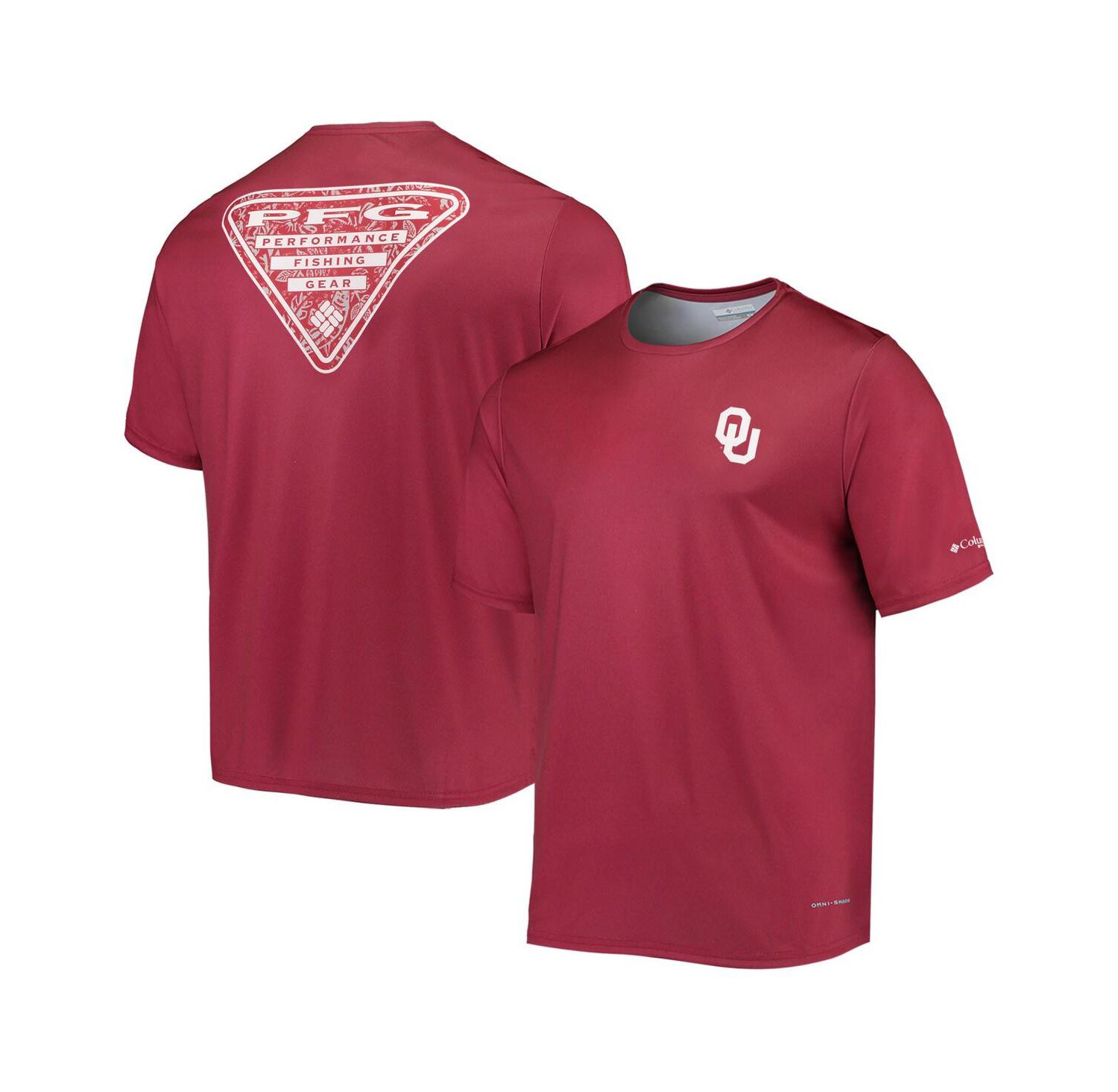 Men's Crimson Oklahoma Sooners Terminal Tackle Omni-Shade T-shirt