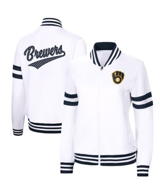 Milwaukee Brewers G-III 4Her by Carl Banks Women's City Graphic Pullover  Hoodie - White