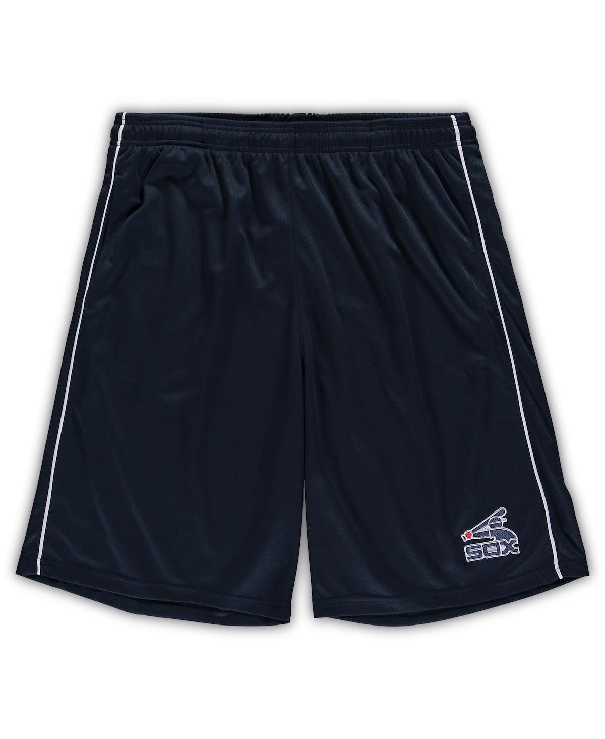 PROFILE MEN'S NAVY CHICAGO WHITE SOX BIG AND TALL COOPERSTOWN COLLECTION MESH SHORTS