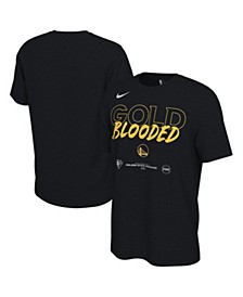Men's Black Golden State Warriors 2022 NBA Playoffs Gold Blooded Mantra T-shirt