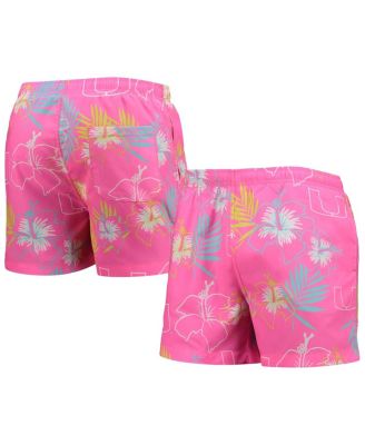 Mens FOCO Pink Miami Hurricanes Neon Floral Swim Trunks 6990₽