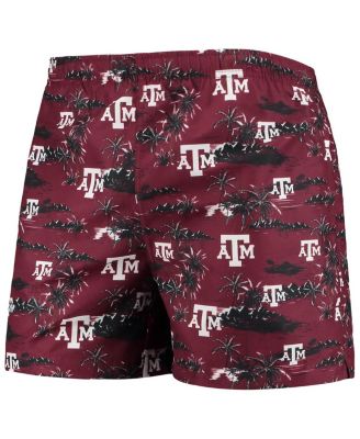 Men's Maroon Texas A&M Aggies Island Palm Swim Trunks
