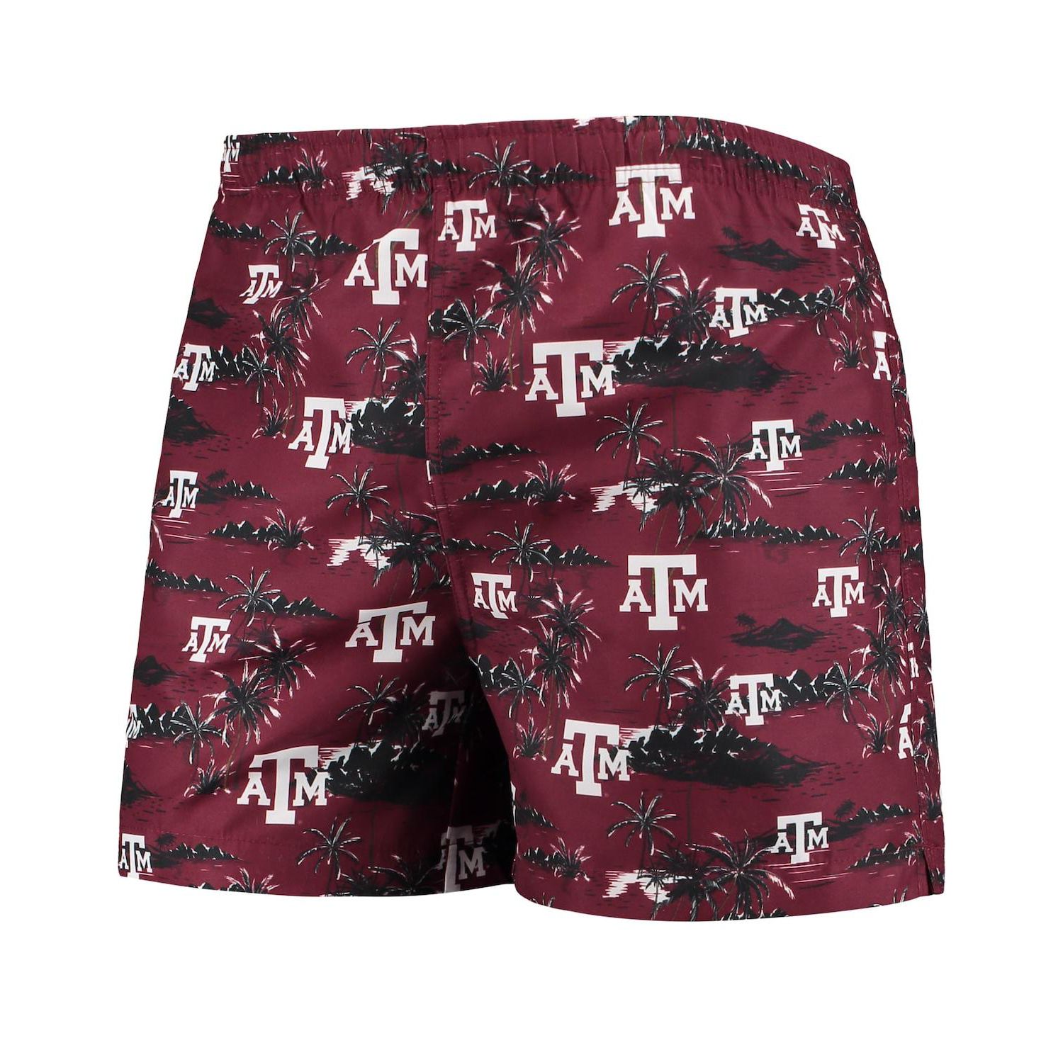 Men's Maroon Texas A&M Aggies Island Palm Swim Trunks