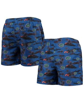 Mens FOCO Royal Florida Gators Island Palm Swim Trunks 6990₽