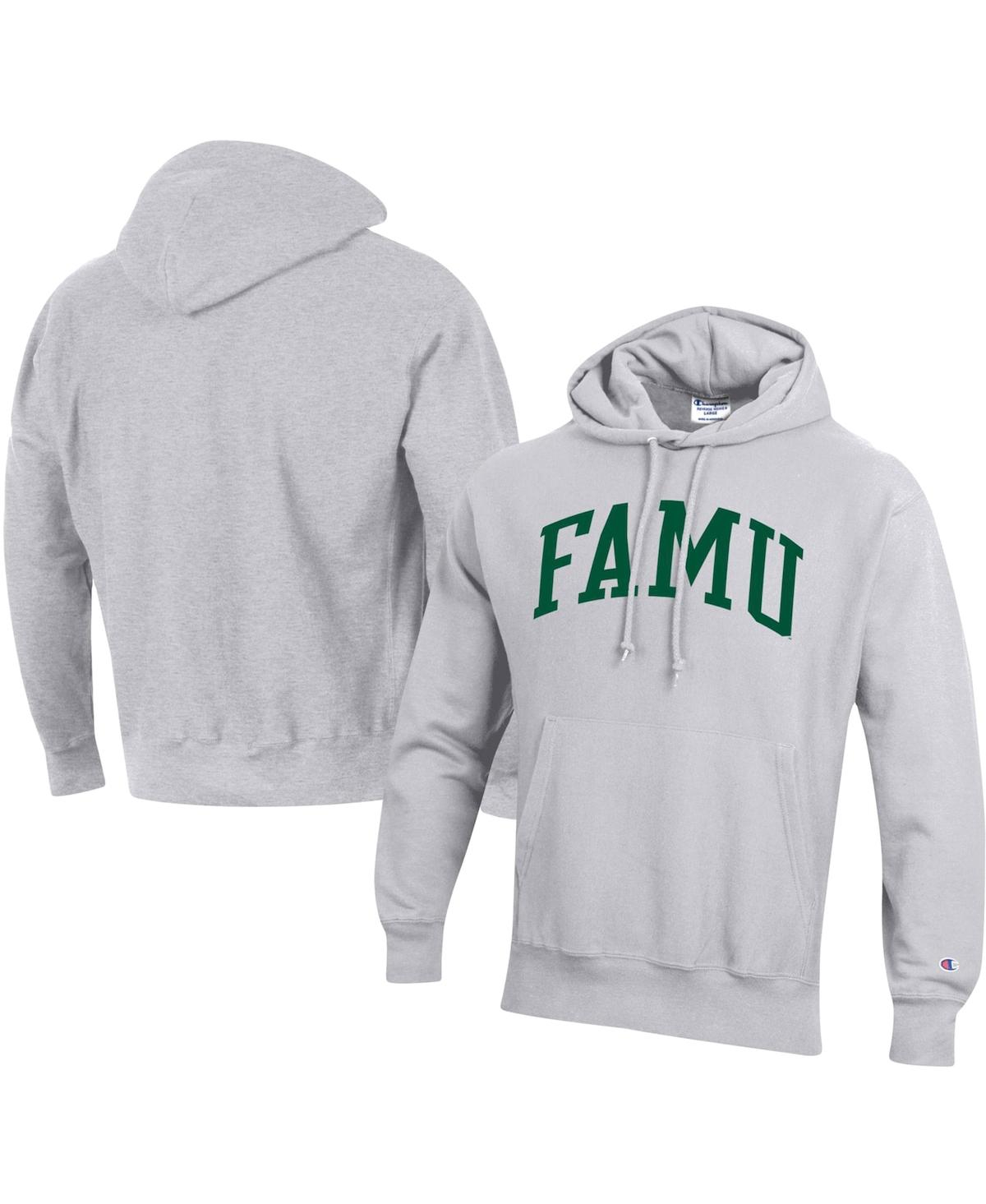 CHAMPION MEN'S CHAMPION GRAY FLORIDA A&M RATTLERS TALL ARCH PULLOVER HOODIE