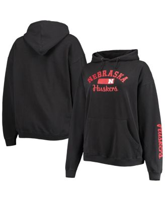 Pressbox Женский Pressbox Черный Nebraska Huskers Rock n Roll Супер Оверсайз пуловер с капюшоном 9990₽