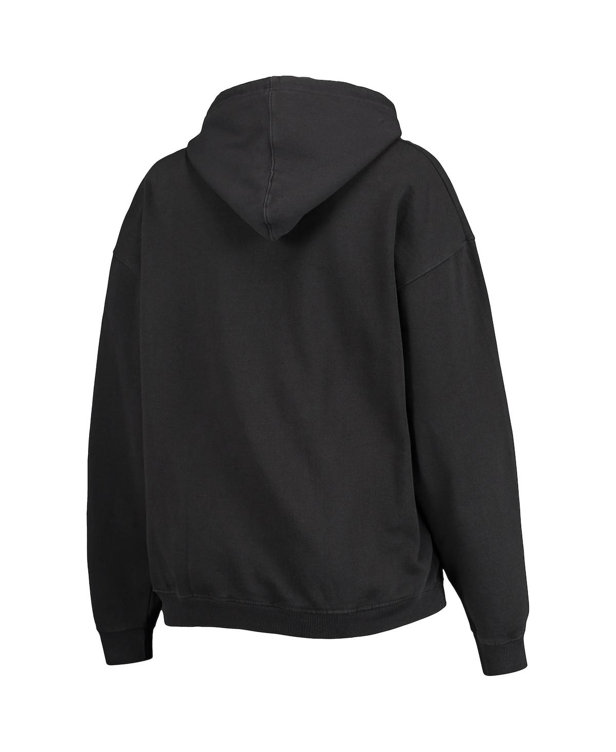 PRESSBOX WOMEN'S PRESSBOX BLACK NEBRASKA HUSKERS ROCK N ROLL SUPER OVERSIZED PULLOVER HOODIE 