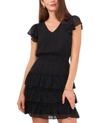 Robe KENSIE Manches Papillons - Taille L, Rose Vif, Coupe Fit & Flare - Occasion Très Bon état