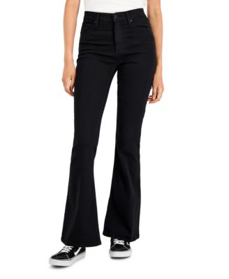 Celebrity Pink - Juniors' Basic Black Flare Jeans