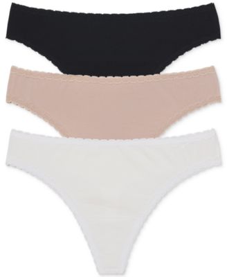 Skarlett Blue - Women's 3-Pk. Adorned Thong Underwear 371211MP