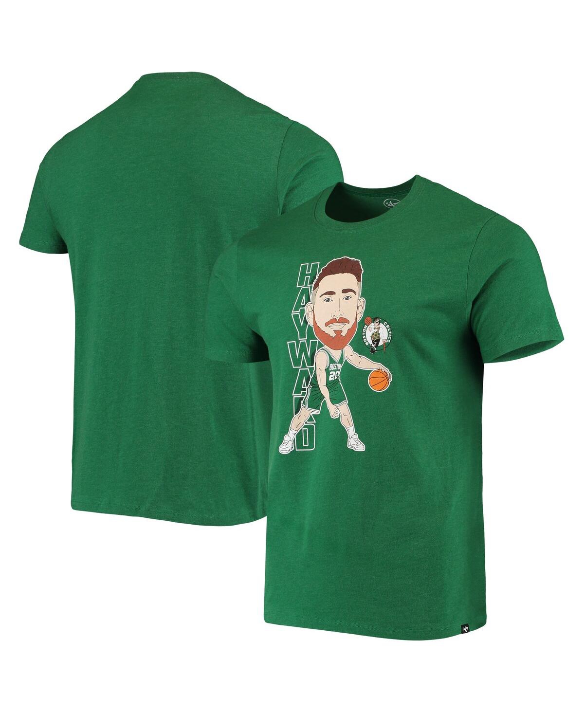 Men's '47 Gordon Hayward Heathered Kelly Green Boston Celtics Bobblehead T-shirt - Green