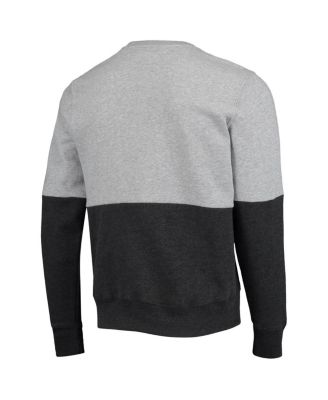 Men's '47 Heathered Gray and Heathered Black San Francisco Giants Two-Toned Team Pullover Sweatshirt