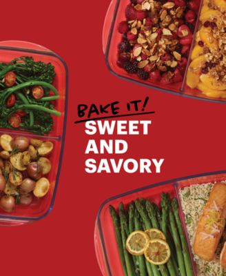 Pyrex 8" x 12" Divided Glass Baking Dish