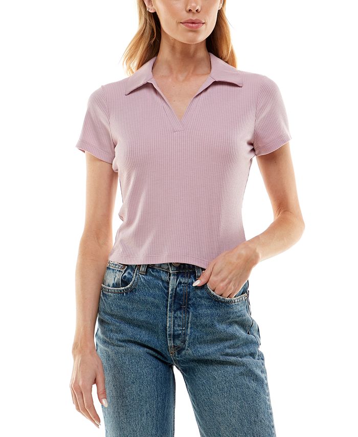 Women's polo discount t shirts macy's