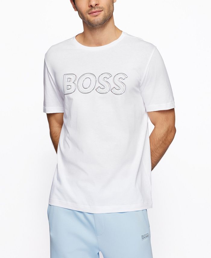 Hugo Boss BOSS Men's Regular-Fit T-Shirt & Reviews - Hugo Boss - Men ...