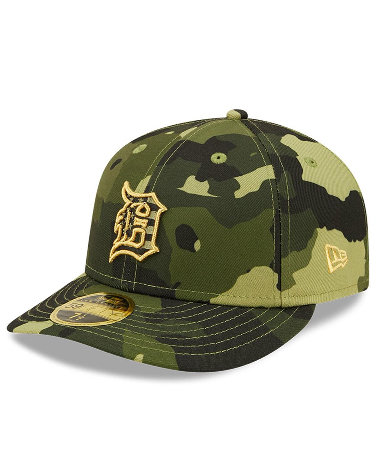 NEW ERA MEN'S NEW ERA CAMO DETROIT TIGERS 2022 ARMED FORCES DAY ON-FIELD LOW PROFILE 59FIFTY FITTED HAT