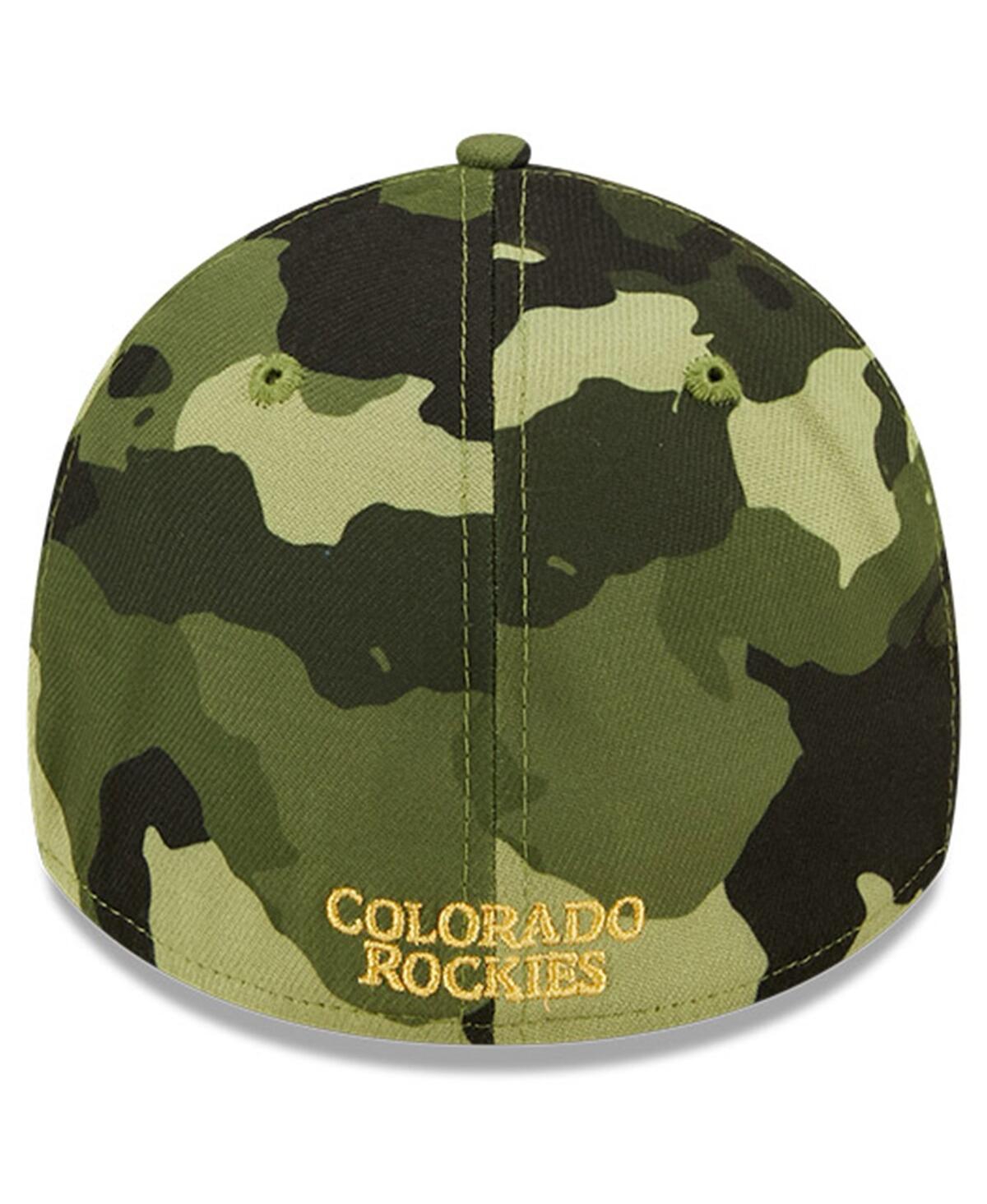 Men's New EraColorado Rockies 2022 Armed Forces Day 39THIRTY Flex Hat - Camo