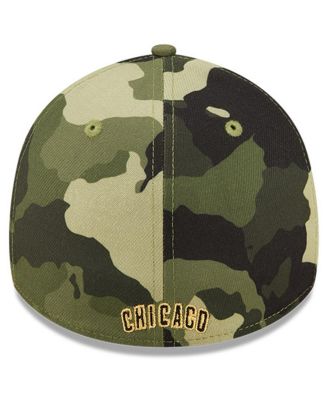 Men's Camo Chicago Cubs 2022 Armed Forces Day 39THIRTY Flex Hat