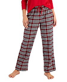 Women's Yarn Dyed Flannel Plaid Pajama Pants, Created for Macy's