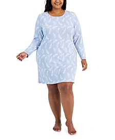 Plus Size Butter Soft Printed Sleepshirt, Created for Macy's