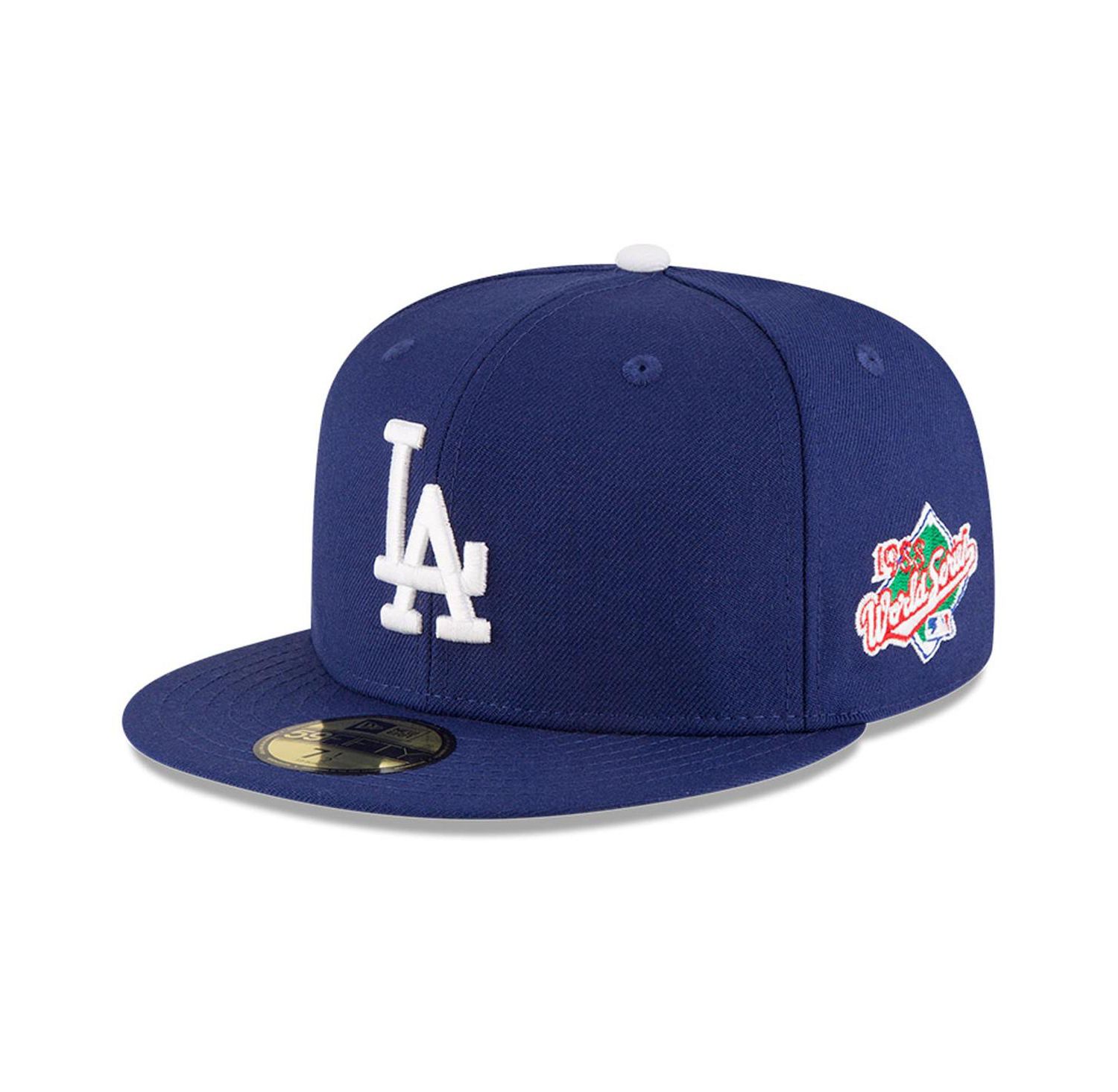 Мужская темно-синяя приталенная шляпа Los Angeles Dodgers 1988 World Series из шерсти 59-го размера.