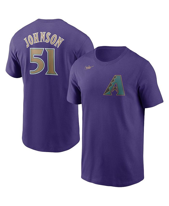 Nike Men's Randy Johnson Purple Arizona Diamondbacks Cooperstown Collection  Name & Number T-shirt - Macy's