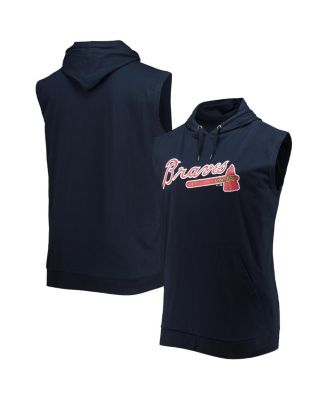 Atlanta Braves Nike Athletic Sleeveless Hooded T-Shirt - Red