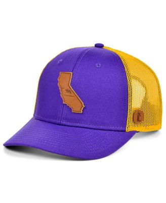Local Crowns Louisiana Pride Patch Cap - Adjustable Snapback Hat In Purple & Gold