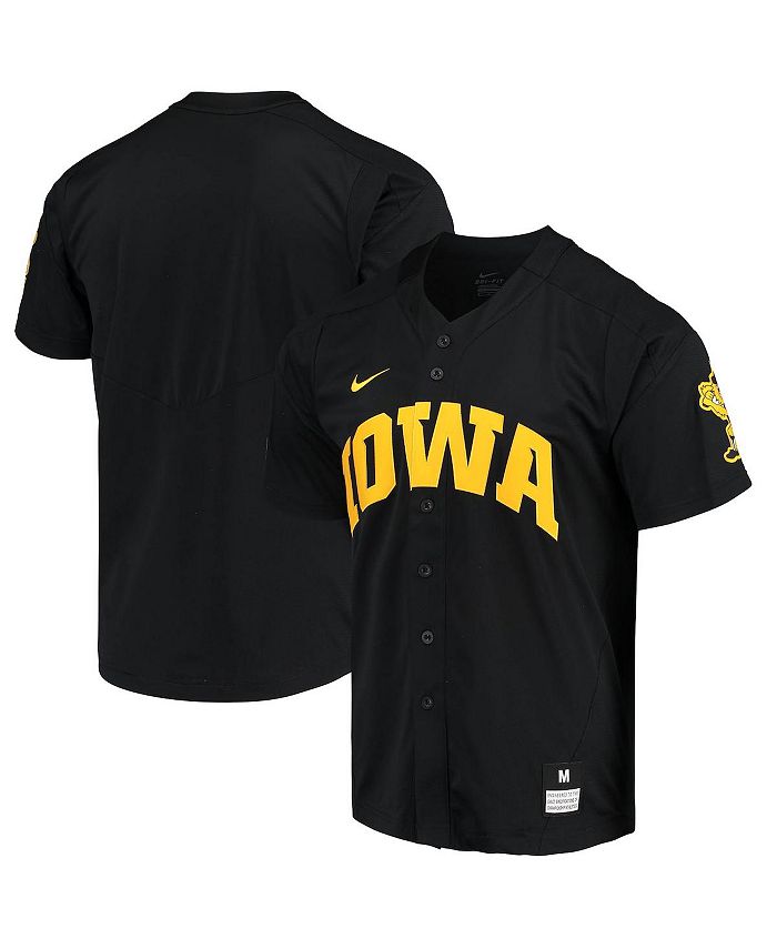 Nike Men's Black Iowa Hawkeyes Replica Vapor Elite Full-Button Baseball  Jersey - Macy's