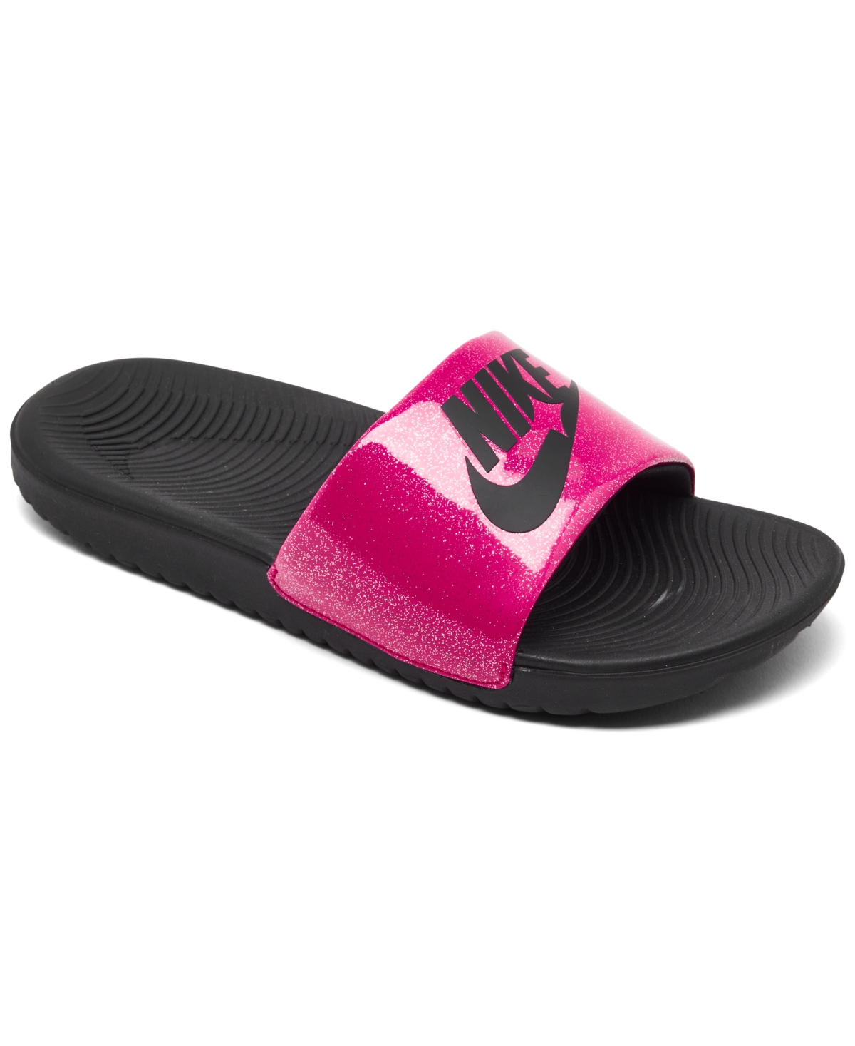 Nike Little Girls Kawa Se Slide Sandals From Finish Line In Very Berry ...
