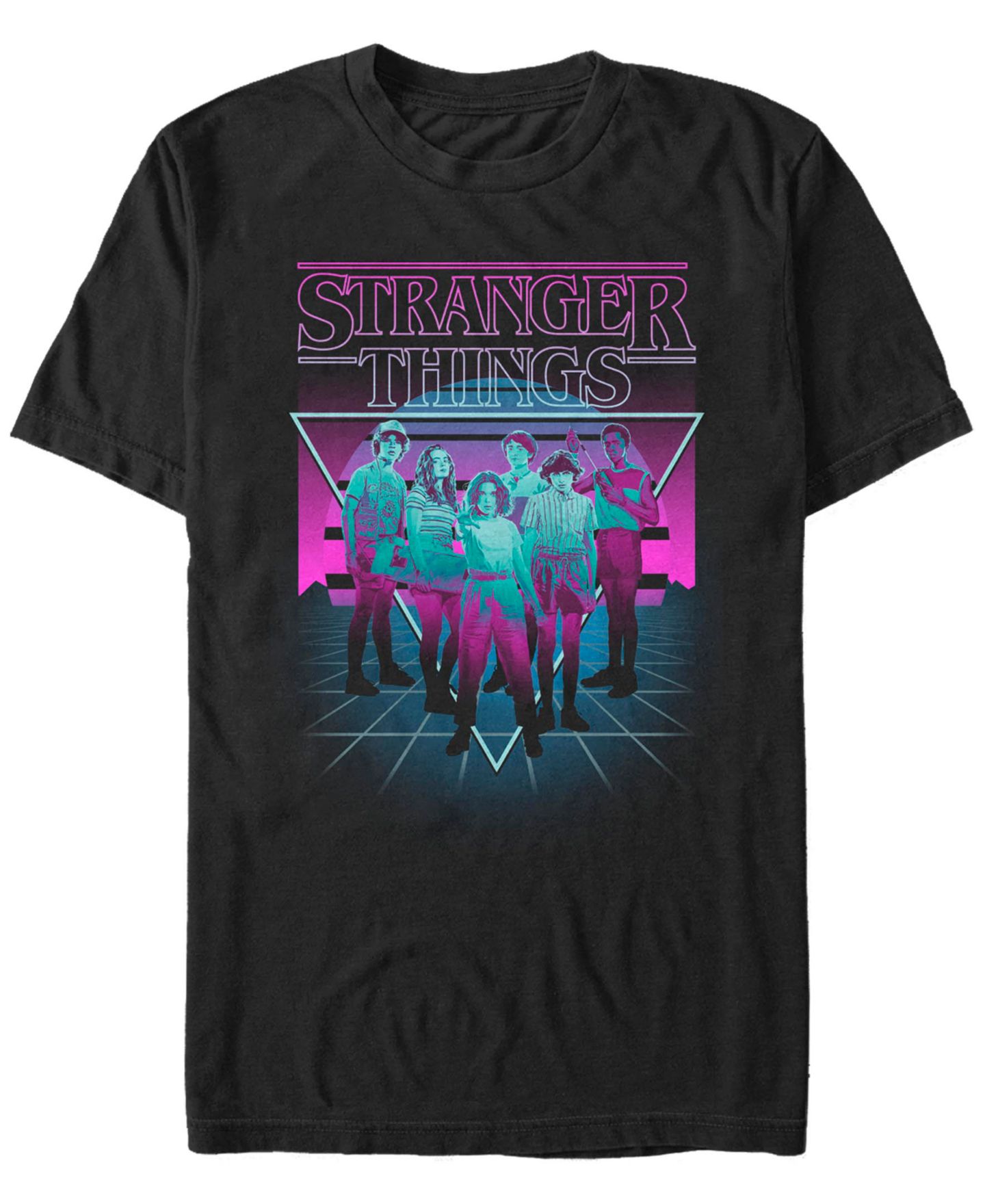 Мужская футболка Fifth Sun Stranger Things Group Short Sleeve, цвет: Чёрный — фото 1