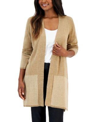 Brown Cardigan Petite Sweaters - Macy's