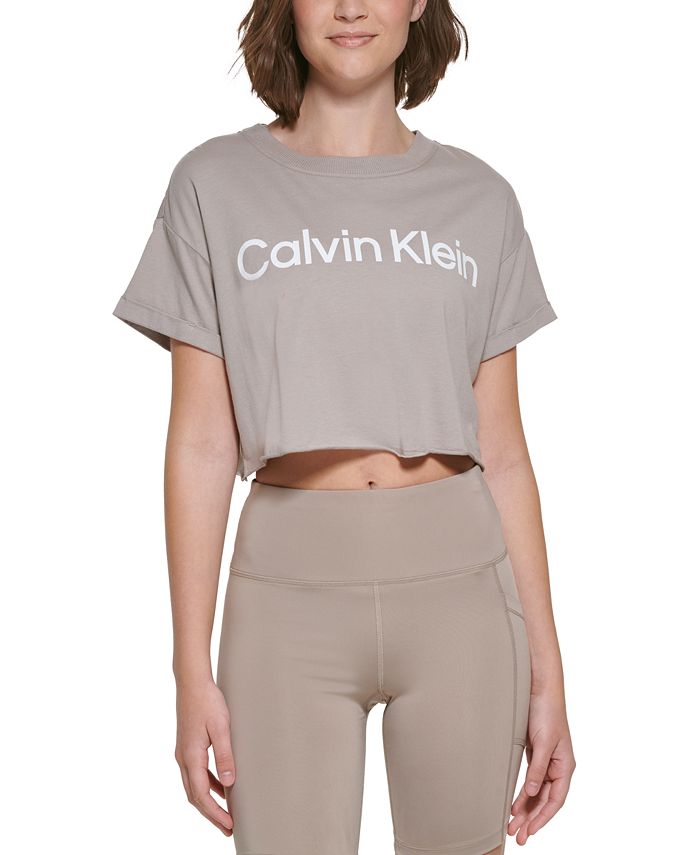 CALVIN KLEIN PERFORMANCE, Grey Women's Crop Top