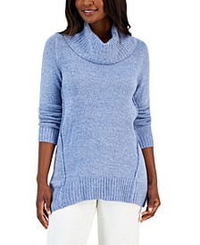 Women's Cowlneck Seamed Sweater, Created for Macy's