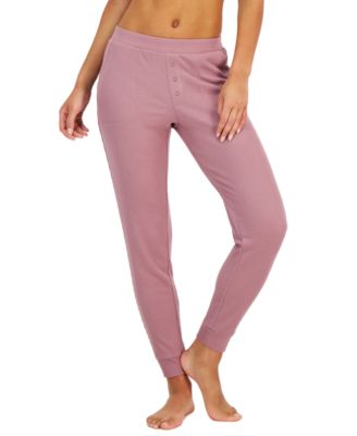 Jenni - Women's Solid Waffle Sleep Jogger Pants
