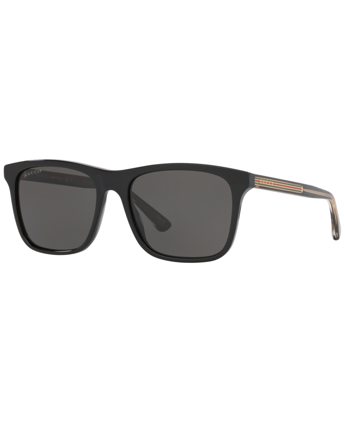 Gucci Gg0381sn M 007 Wayfarer Polarized Sunglasses In Black / Grey