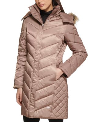 kenneth cole new york hooded puffer coat