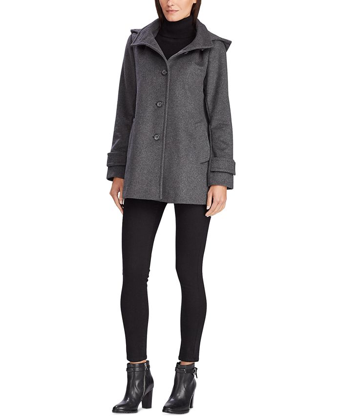 Lauren Ralph Lauren Women's Hooded Walker Coat, Created for Macy's