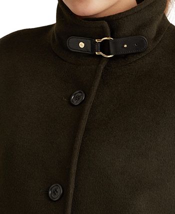 Lauren Ralph Lauren Women's Buckle-Collar Coat, Created for Macy's ...