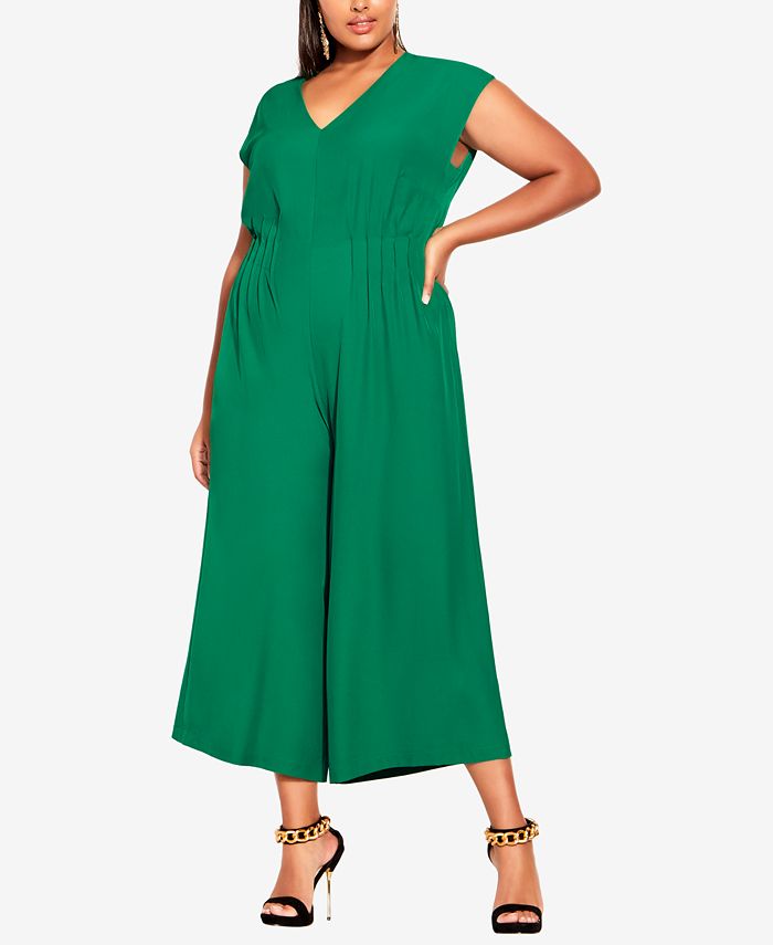 City Chic Trendy Plus Size Aria Jumpsuit Macy's