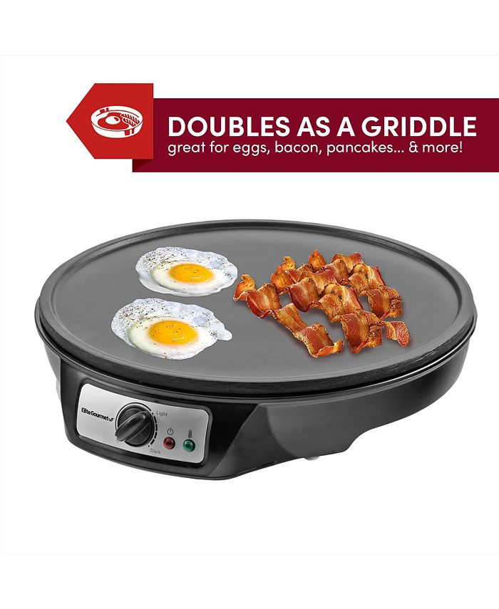 Elite Gourmet Elite Cuisine 12" Non stick Crepe Maker Griddle Macy's